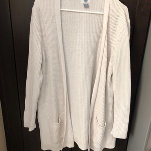 Long Cream Cardigan